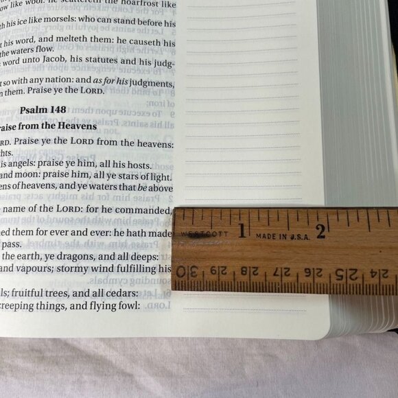 KJV Bible Journal the Word LARGE PRINT u Red Black Text Art Journal Spaces - Picture 16 of 16